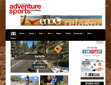 Tablet Screenshot of adventuresportsjournal.com